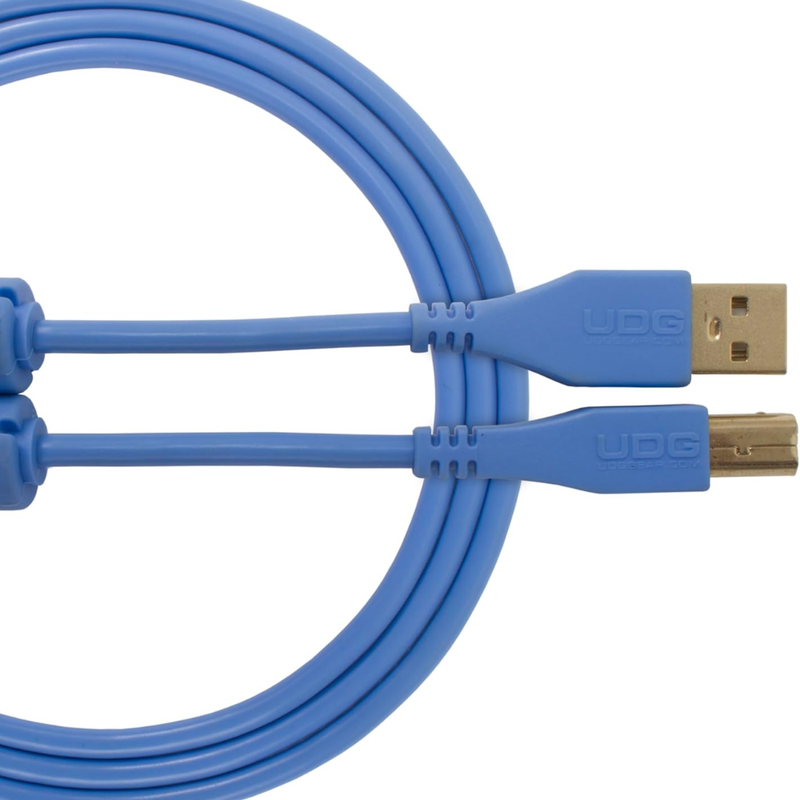 UDG Ultimate Audio Cable USB 2.0 A-B, Light Blue, Straight, 3 m - Image 1
