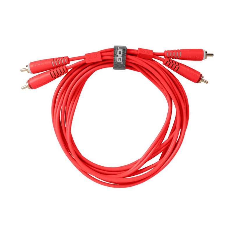 UDG Ultimate Audio Cable Set RCA - RCA, Red, Straight, 1.5 m - Image 1