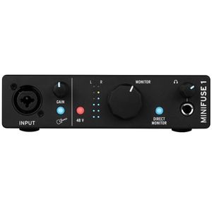 Arturia MiniFuse 1 Audio Interface, Black