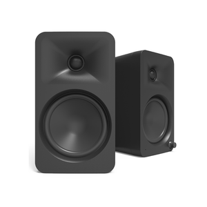 Kanto ORA4 140W Powered Reference Speakers with Bluetooth 5.0 and USB-C Input, Type G Power Cord, Matte Black (Sold in Pairs)