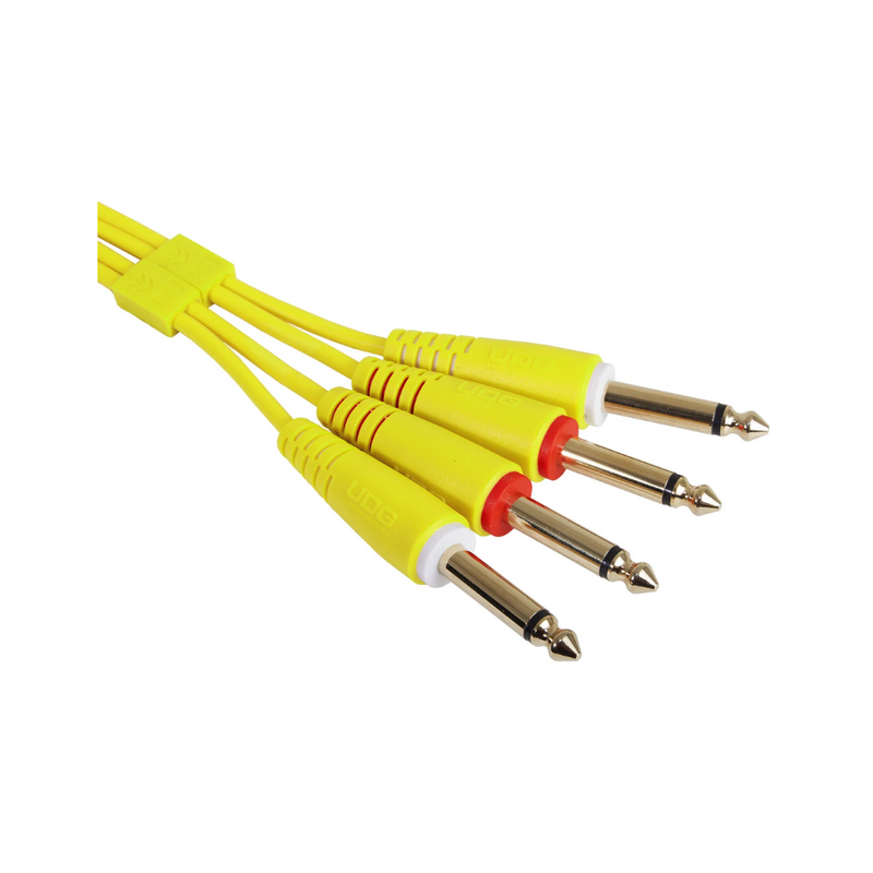 UDG Ultimate Audio Cable Set 1/4" Jack - 1/4" Jack, Yellow, Straight, 1.5 m - Image 2
