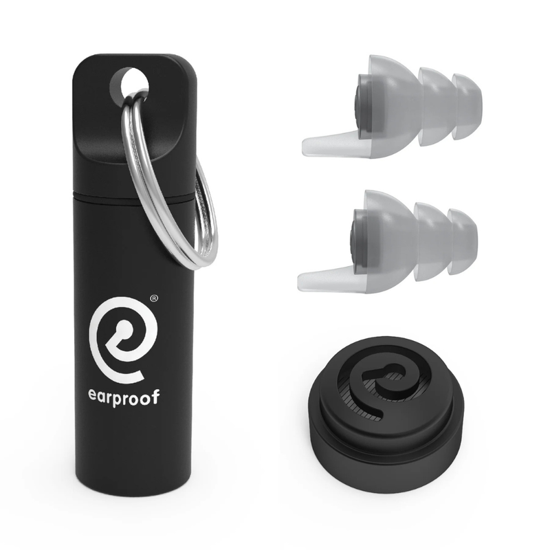 Earproof Pro Black Earplugs 20 dB with Container - Image 2