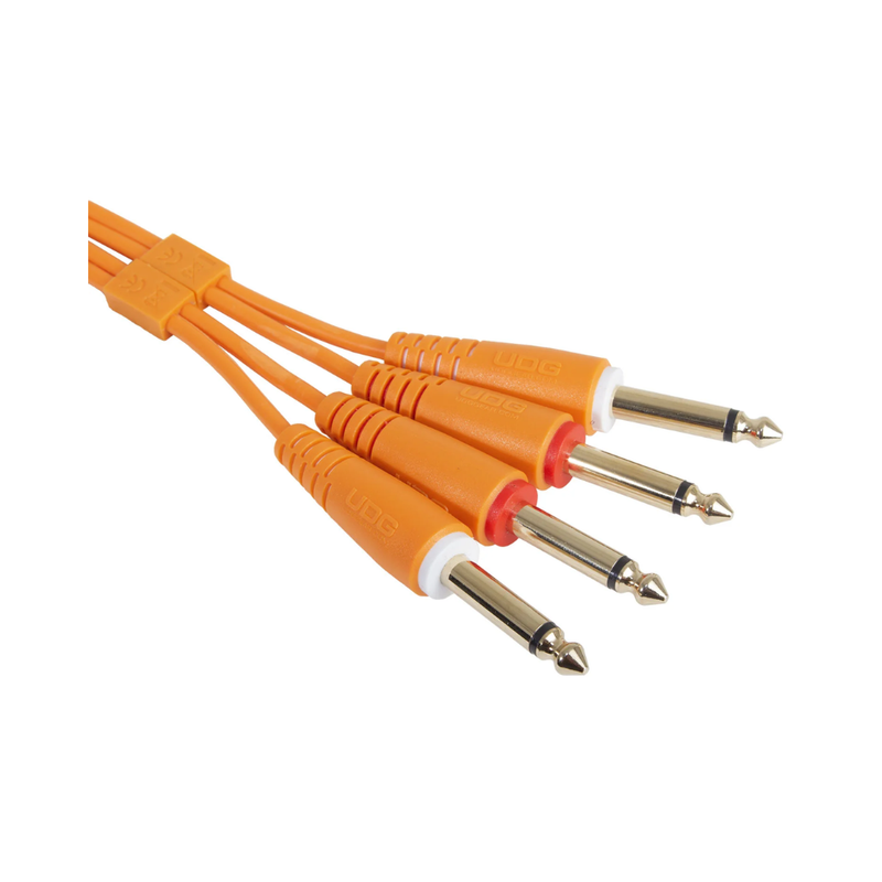UDG Ultimate Audio Cable Set 1/4" Jack - 1/4" Jack, Orange, Straight, 3 m - Image 2