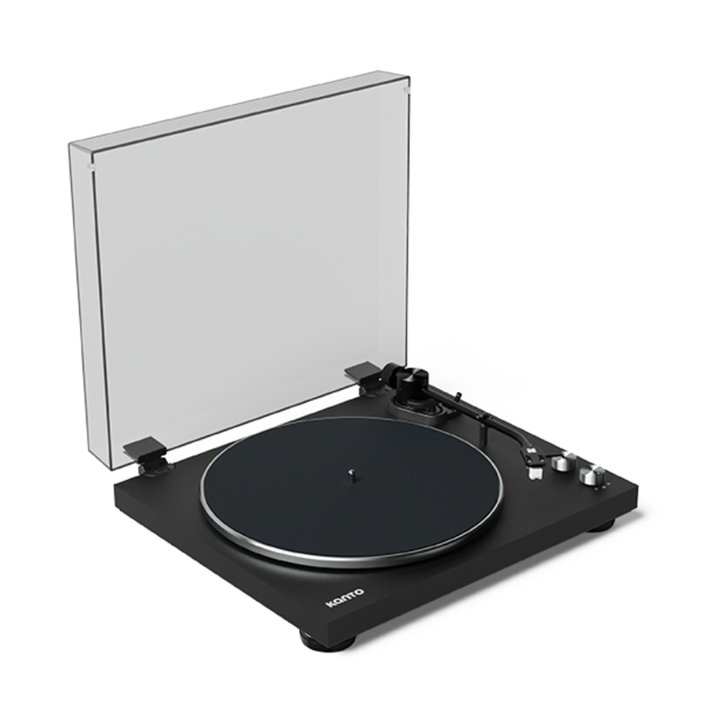 Kanto Audio OBI3 Turntable with Bluetooth 5.3, Preamp, and Pitch Control, Matte Black - Image 1