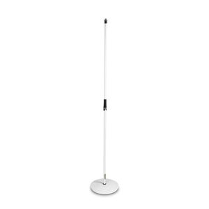Gravity Microphone Stand with Round Base, White
