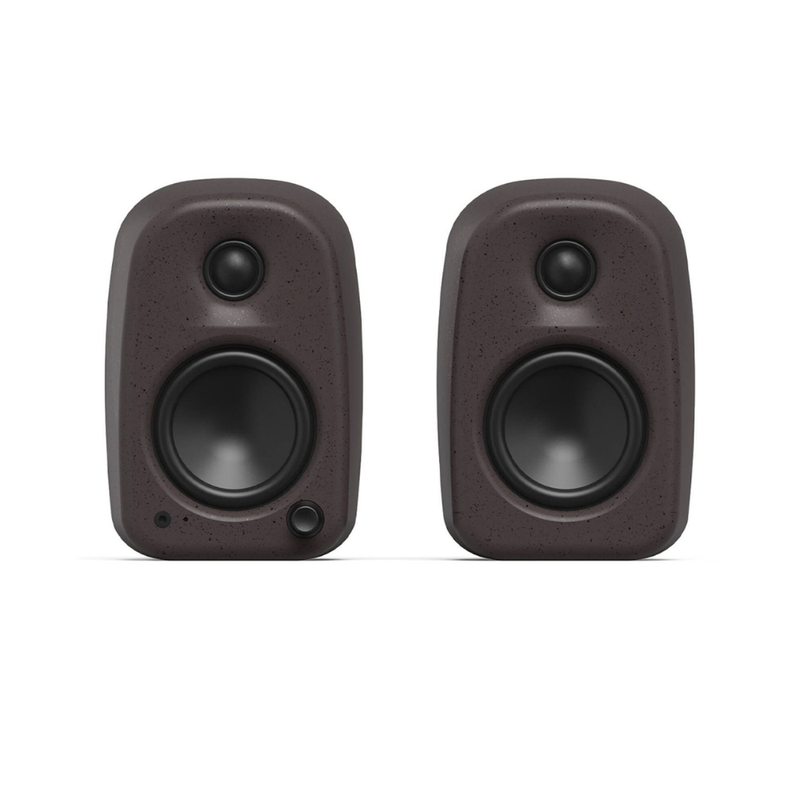 Kanto UKI 100W Desktop Speakers with Bluetooth, USB-C, Headphone out, Pumice (Speckled Brown), Sold in Pairs - Image 3