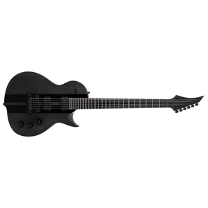 Solar Guitars GC1.6T-RSB Electric Guitar – Black On Black Racing Stripes
