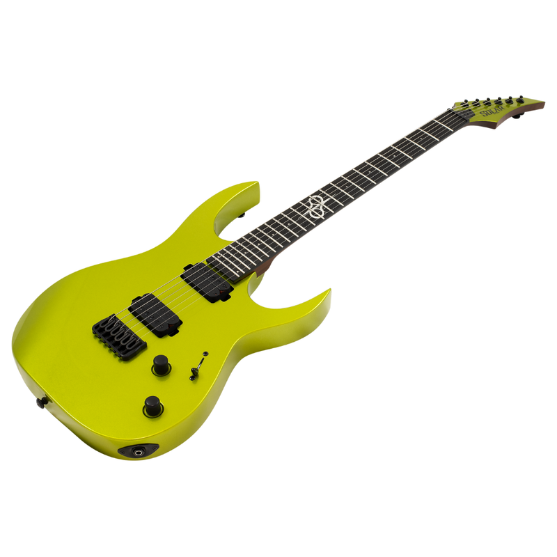 Solar Guitars SBR1.6HCLG+ Bass Guitar – Candy Lime Green Metallic Gloss - Image 2
