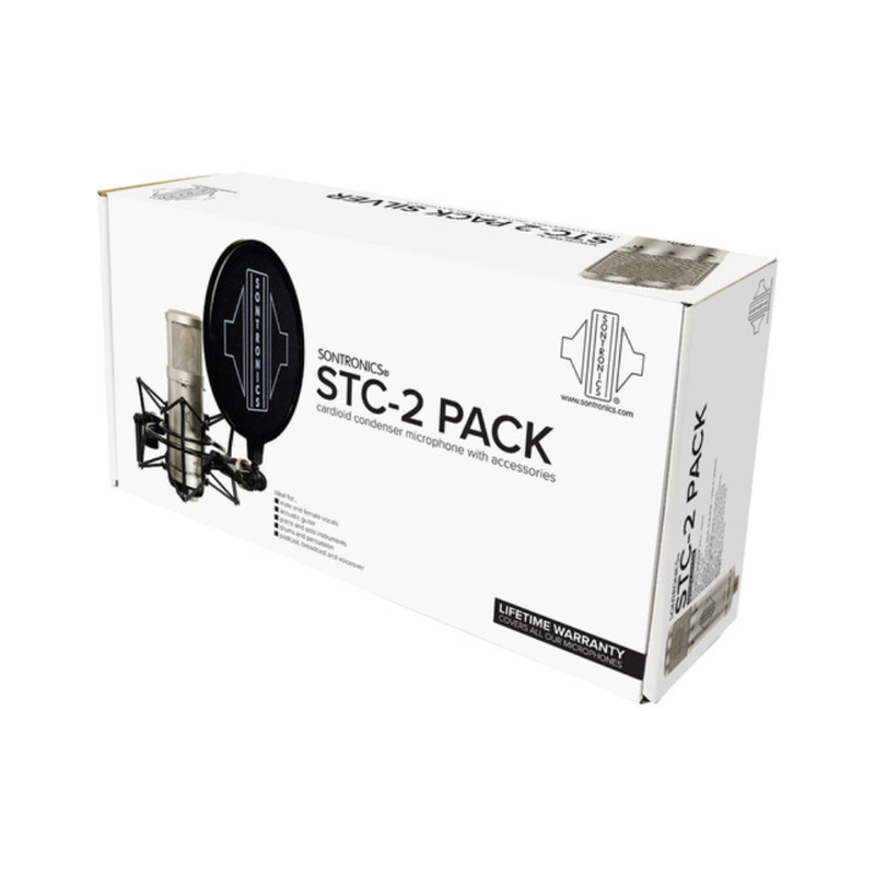 Sontronics STC-2 Large-Diaphragm Condenser Microphone with All-in-One Recording Package, Silver - Image 2