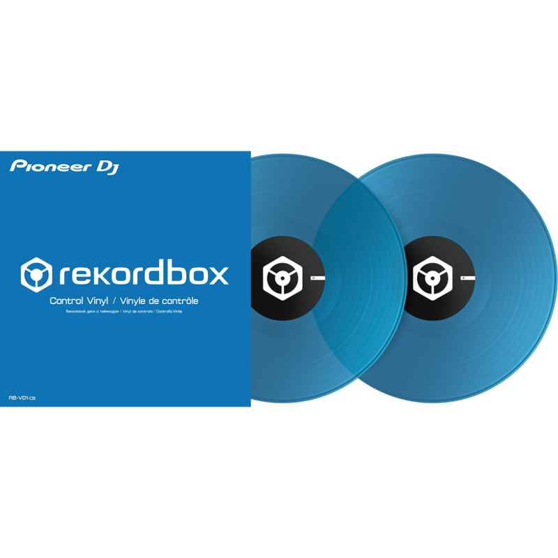 Pioneer DJ RB-VD1-CB Control Vinyl, Clear Blue - Image 1