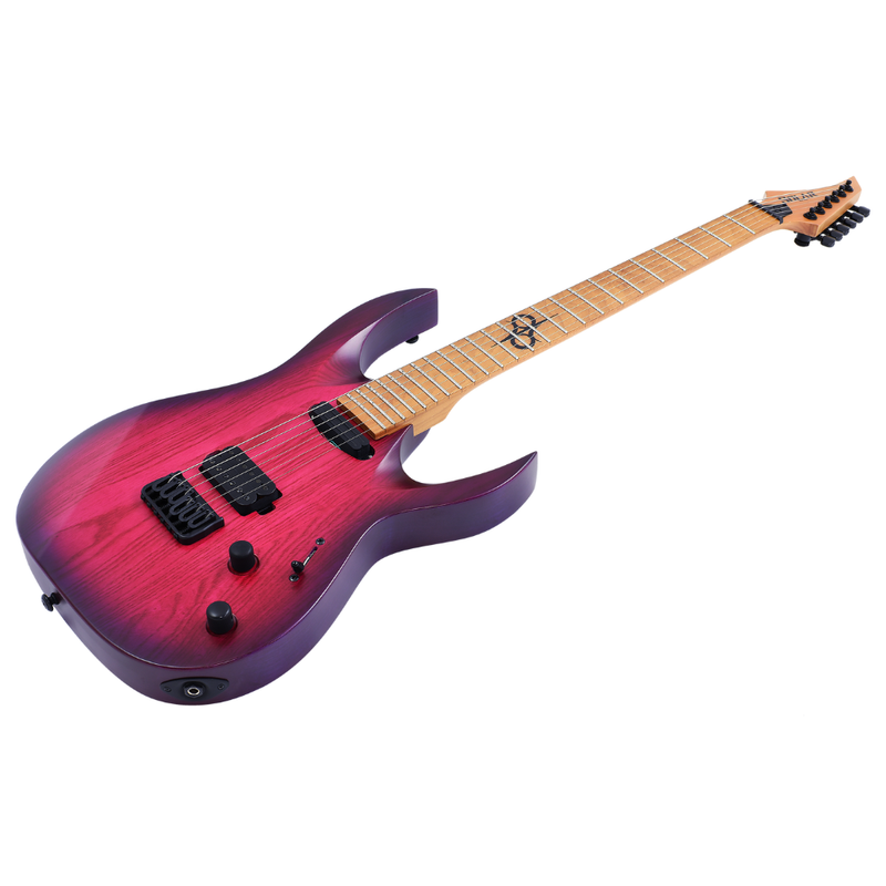 Solar Guitars AB1.6HTPB – Trans Purple Burst Matte - Image 2
