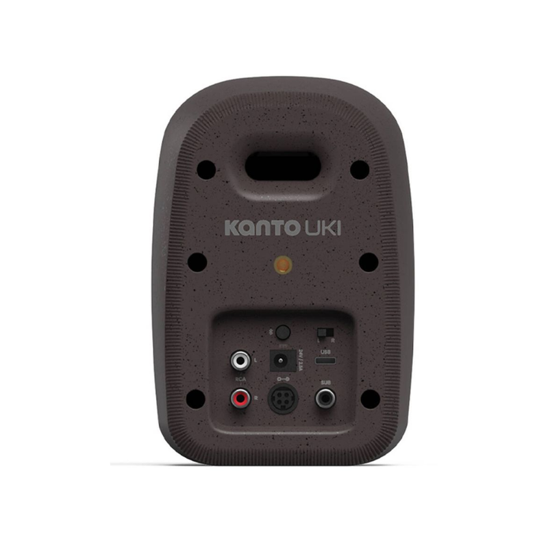 Kanto UKI 100W Desktop Speakers with Bluetooth, USB-C, Headphone out, Pumice (Speckled Brown), Sold in Pairs - Image 6