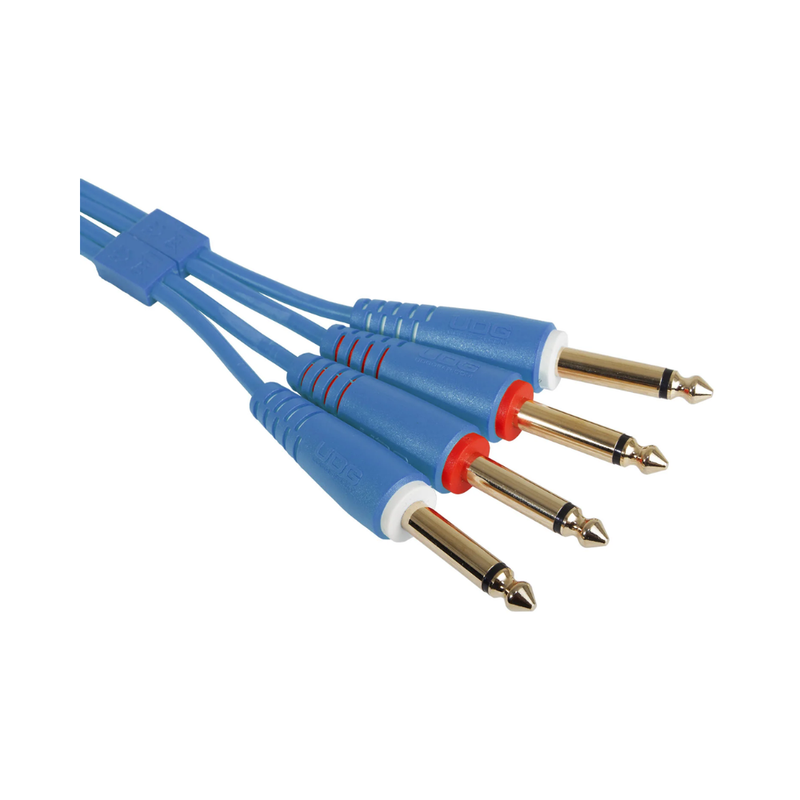 UDG Ultimate Audio Cable Set 1/4" Jack - 1/4" Jack, Light Blue, Straight, 3 m - Image 2