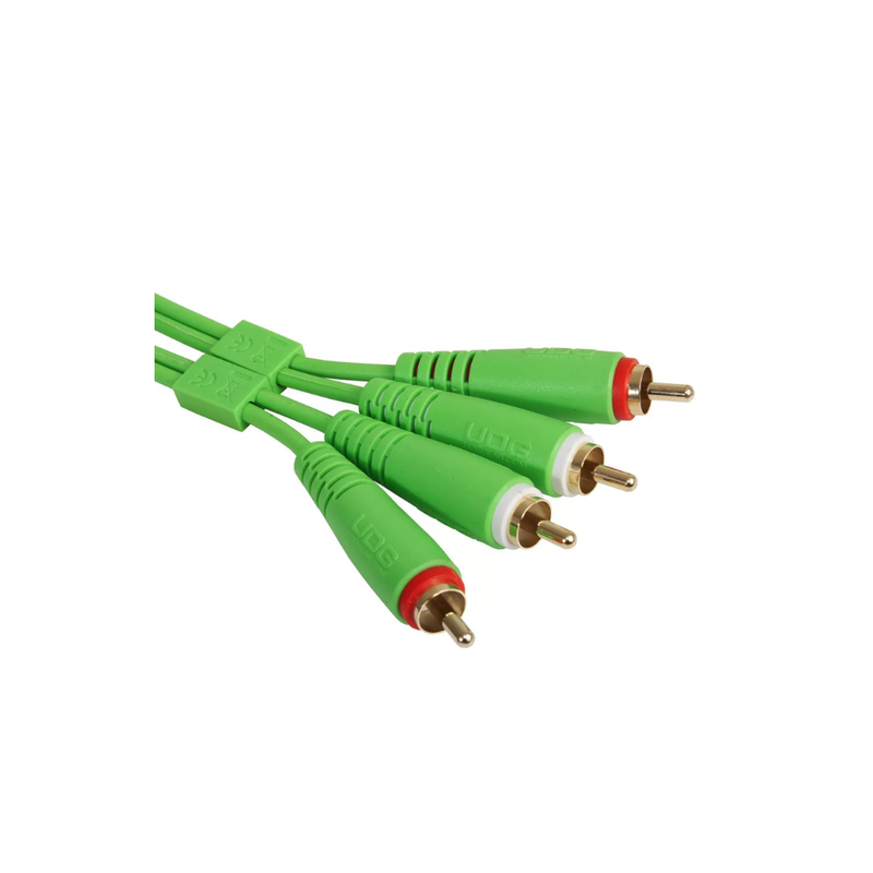 UDG Ultimate Audio Cable Set RCA - RCA, Green, Straight, 1.5 m - Image 2