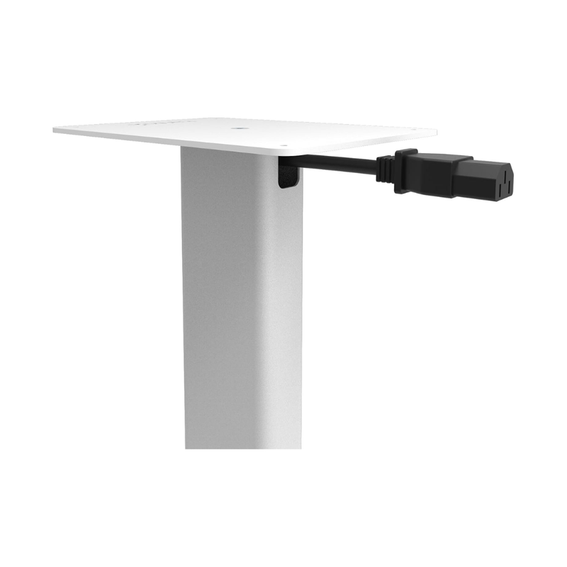 Kanto ST28 Universal Speaker Floor Stands for Bookshelf Speakers up to 30 lbs, White MDF Base (Sold in Pairs) - Image 3