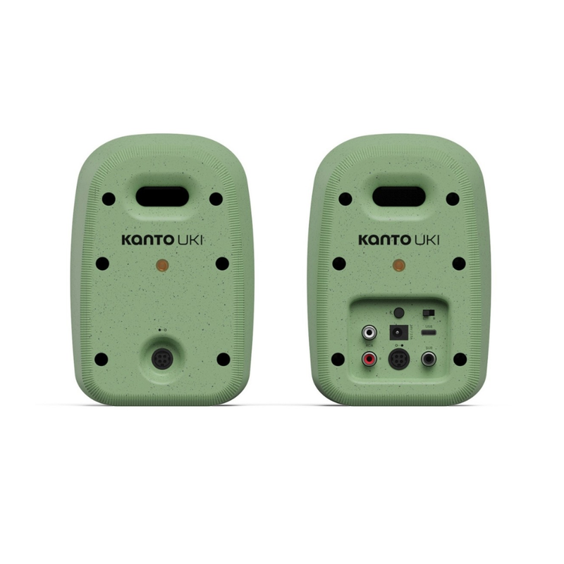 Kanto UKI 100W Desktop Speakers with Bluetooth, USB-C, Headphone out, (Sold in Pairs),  Sage Matte Green - Image 2