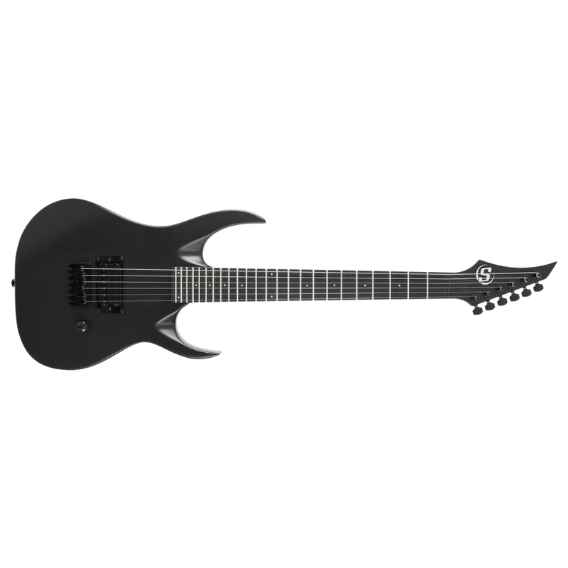 S by Solar AB4.61MC Electric Guitar – 3/4 S by Solar – Carbon Black Matte - Image 1