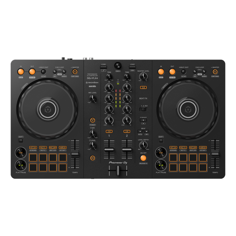 Pioneer DJ DDJ-FLX4 2-Channel DJ Controller, Black (Compatible with Rekordbox and Serato DJ Lite) - Image 1
