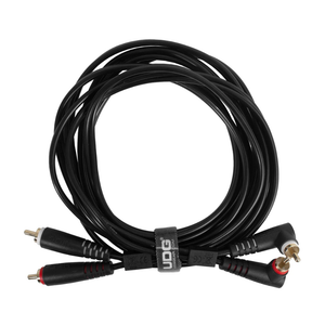 UDG Ultimate Audio Cable Set RCA Straight - RCA Angled, Black, 3 m