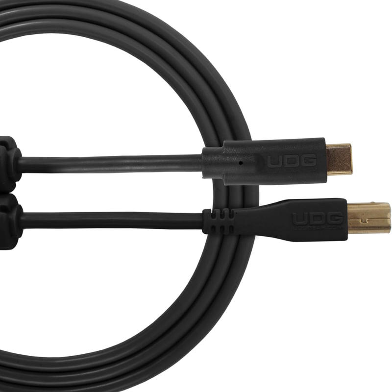 UDG Ultimate Audio Cable USB 2.0 C-B, Black, Staight, 1.5 m - Image 1