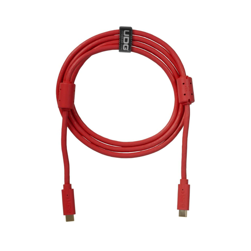 UDG Ultimate Data Cable USB 3.2 C-C, Red, Straight, 1.5 m - Image 1