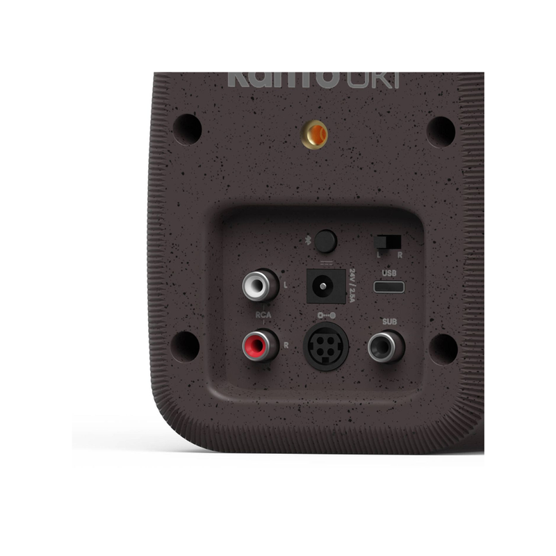 Kanto UKI 100W Desktop Speakers with Bluetooth, USB-C, Headphone out, Pumice (Speckled Brown), Sold in Pairs - Image 5