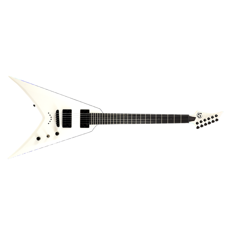 S by Solar VB4.6W Electric Guitar – White - Image 1