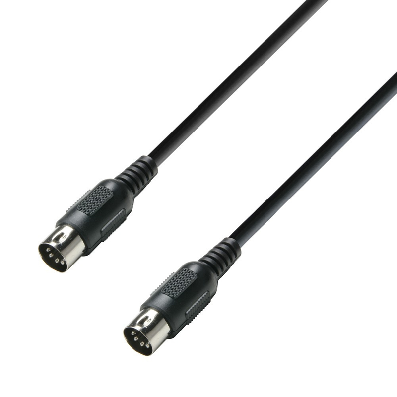 Adam Hall Cables 3 STAR MIDI 0300 - MIDI Cable, Adam Hall® MIDI 5-pole, Black, 3 m - Image 1