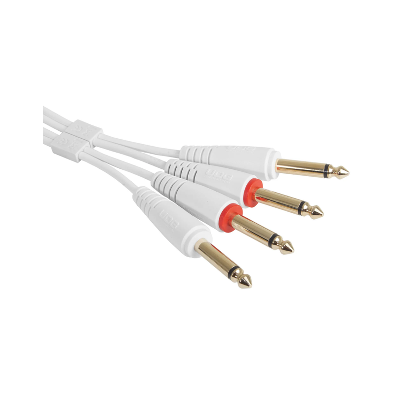 UDG Ultimate Audio Cable Set 1/4" Jack - 1/4" Jack, White, Straight, 1.5 m - Image 2