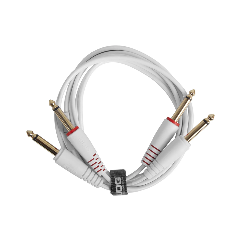 UDG Ultimate Audio Cable Set 1/4" Jack - 1/4" Jack, White, Straight, 3 m - Image 1