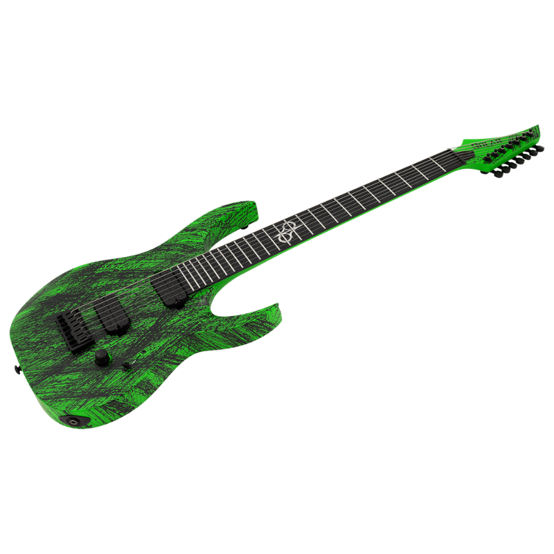 Solar Guitars A2.7GN Canibalismo+ – Green Neon Open Pore Matte - Image 2