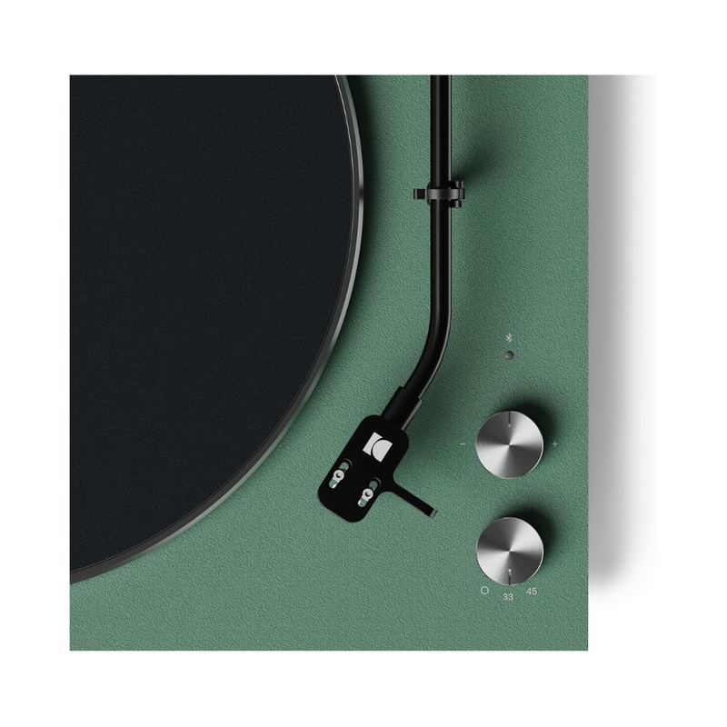 Kanto Audio OBI3 Turntable with Bluetooth 5.3, Preamp, and Pitch Control, Matte Green - Image 3