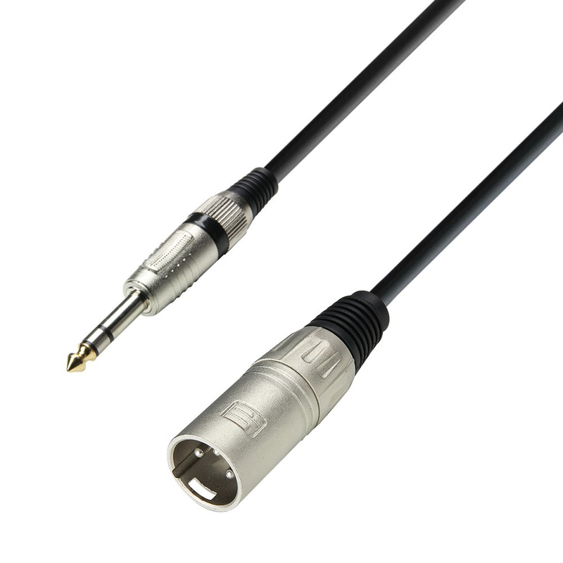 Adam Hall Cables 3 STAR BMV 0300 - Balanced Cable, Adam Hall® XLR Male x Jack TRS, 3 m - Image 1