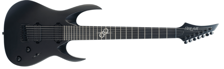 DJ LAB | Solar Guitars A2.7C – Carbon Black Matte