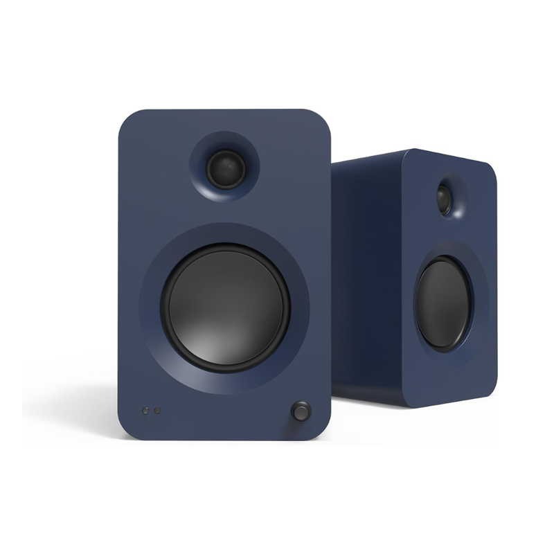 Kanto REN 200W Powered Speaker System with HDMI ARC Input, with Bluetooth 5.3 and USB-C Input, Type G Power Cord, Matte Blue (Sold in Pairs) - Image 1