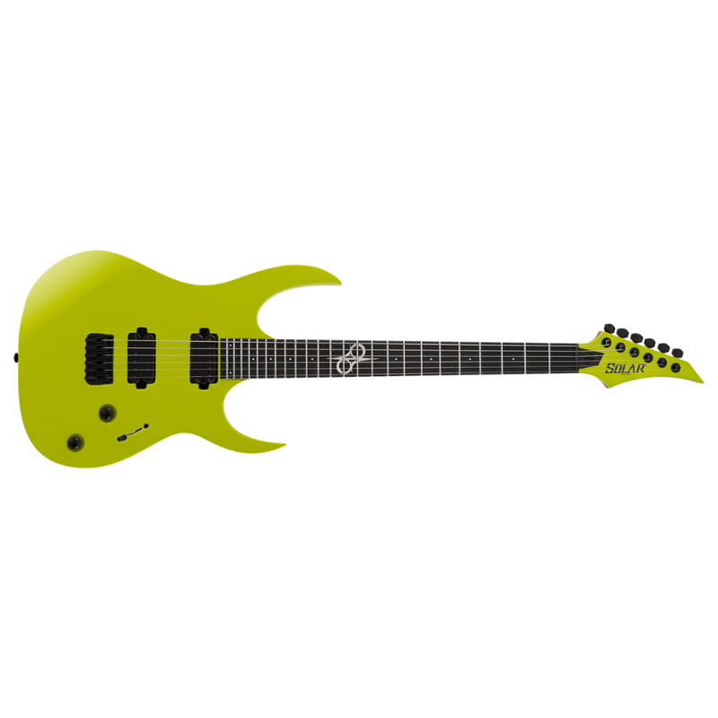 Solar Guitars SBR1.6HCLG+ Bass Guitar – Candy Lime Green Metallic Gloss - Image 1