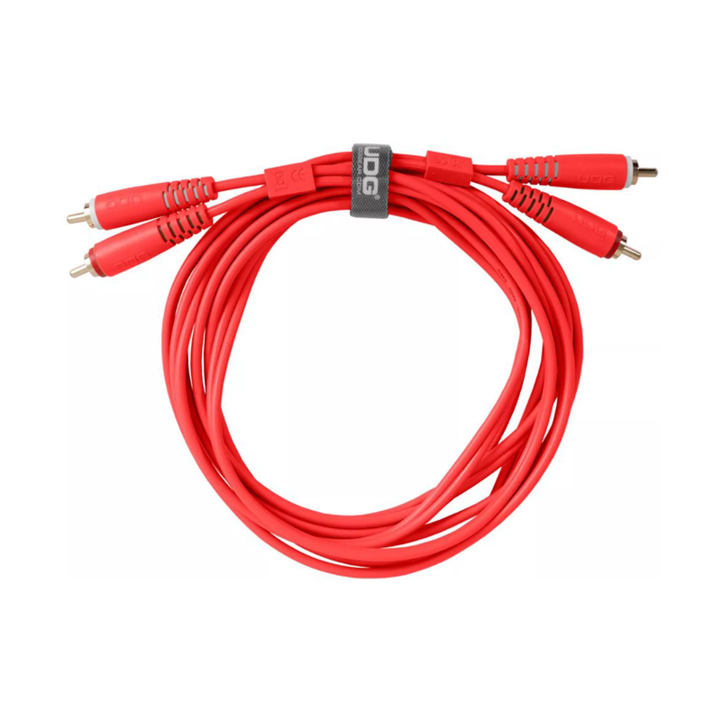 UDG Ultimate Audio Cable Set RCA - RCA, Red, Straight, 3 m - Image 1
