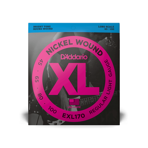 D’Addario EXL170 45-100 Regular Light Long Scale Bass Guitar Strings