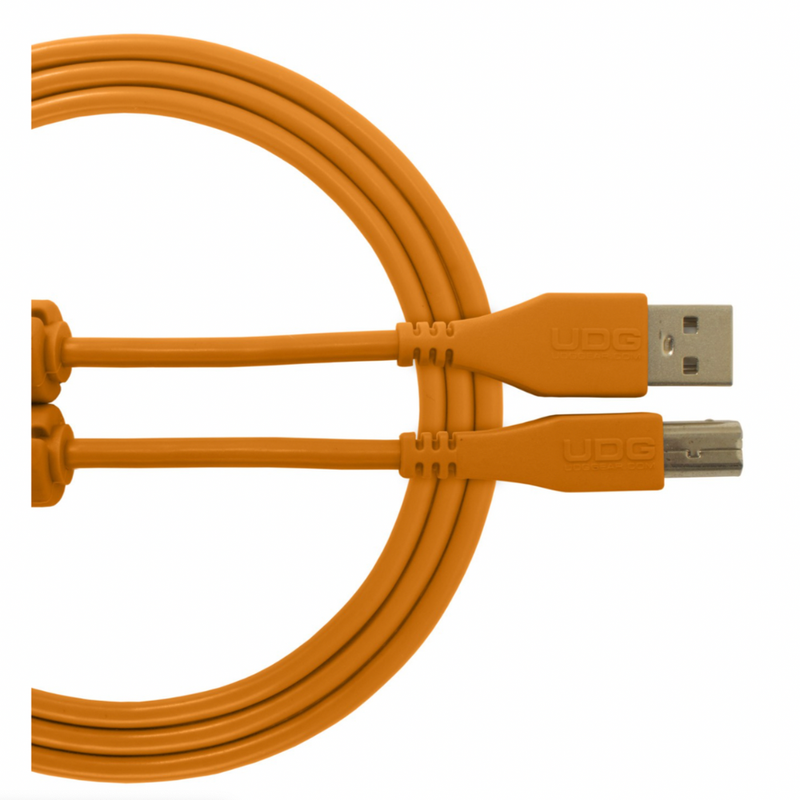 UDG Ultimate Audio Cable USB 2.0 A-B, Orange, Staight, 1 m - Image 1