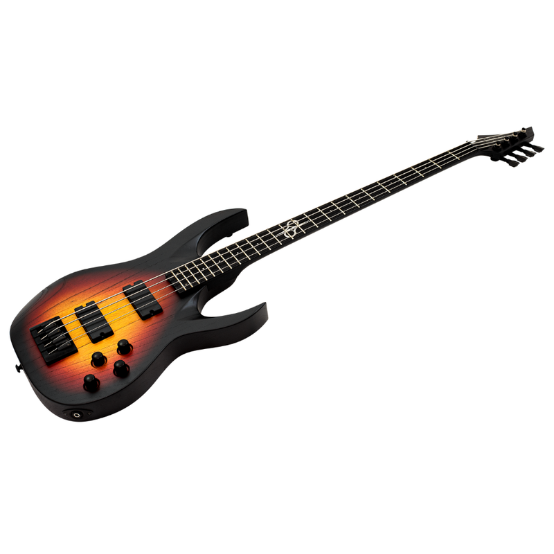 Solar Guitars AB2.4TBOP Bass Guitar – Tri Burst Open Pore Matte - Image 2