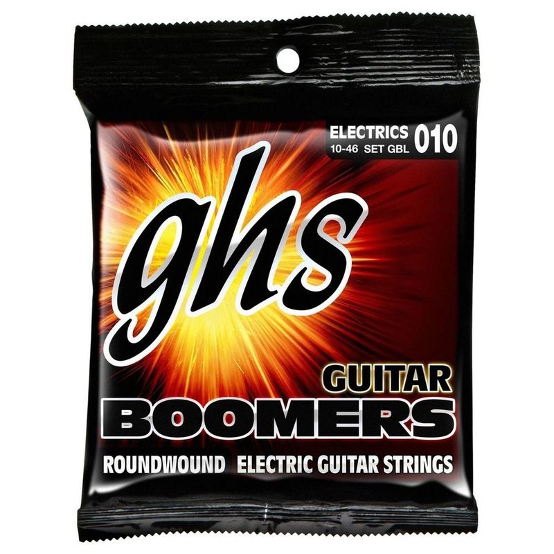 GHS Electric Guitar String Boomers- Light 0.10 - 0.46 Gauge - Image 1