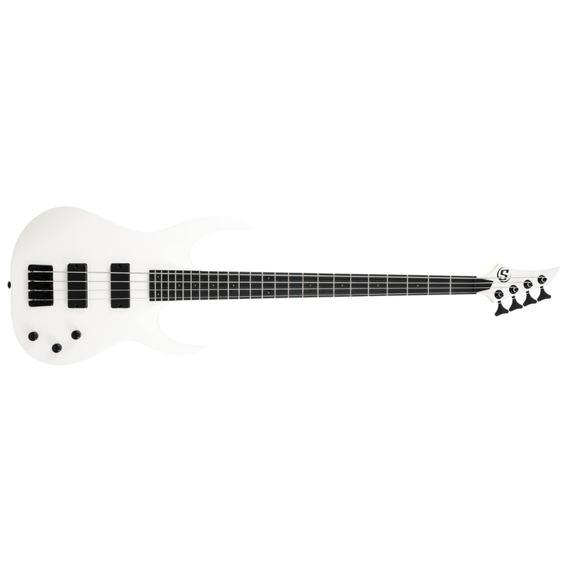 S by Solar AB4.4W Bass Guitar – White - Image 1