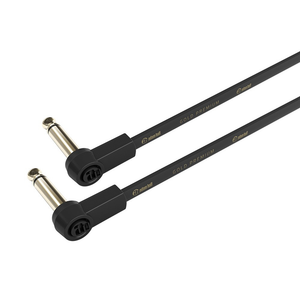 Adam Hall Cables 4 STAR IRR 0015 FLM - Pedalboard Patch Cable, Adam Hall® Angled Jack TS, 0.15 m