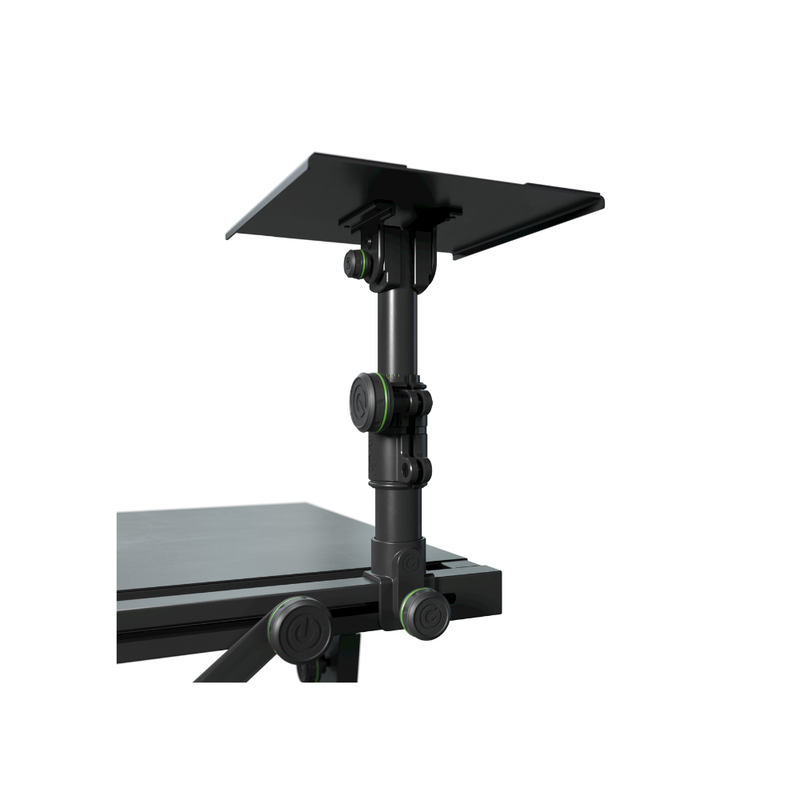 Gravity DJ Desk with Adjustable Loudspeaker and Laptop Trays - Image 2
