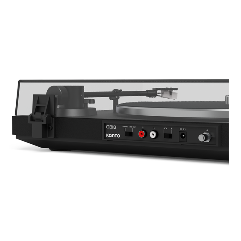 Kanto Audio OBI3 Turntable with Bluetooth 5.3, Preamp, and Pitch Control, Matte Black - Image 2