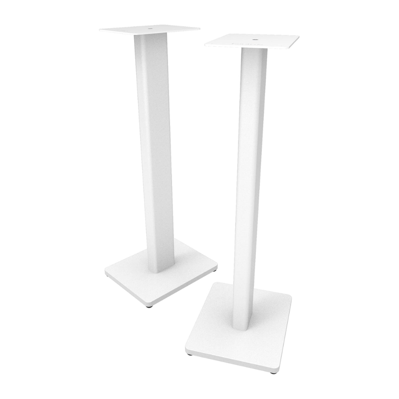 Kanto Audio ST28 Universal Speaker Floor Stands for Bookshelf Speakers up to 30 lbs, White MDF Base (Sold in Pairs) - Image 1
