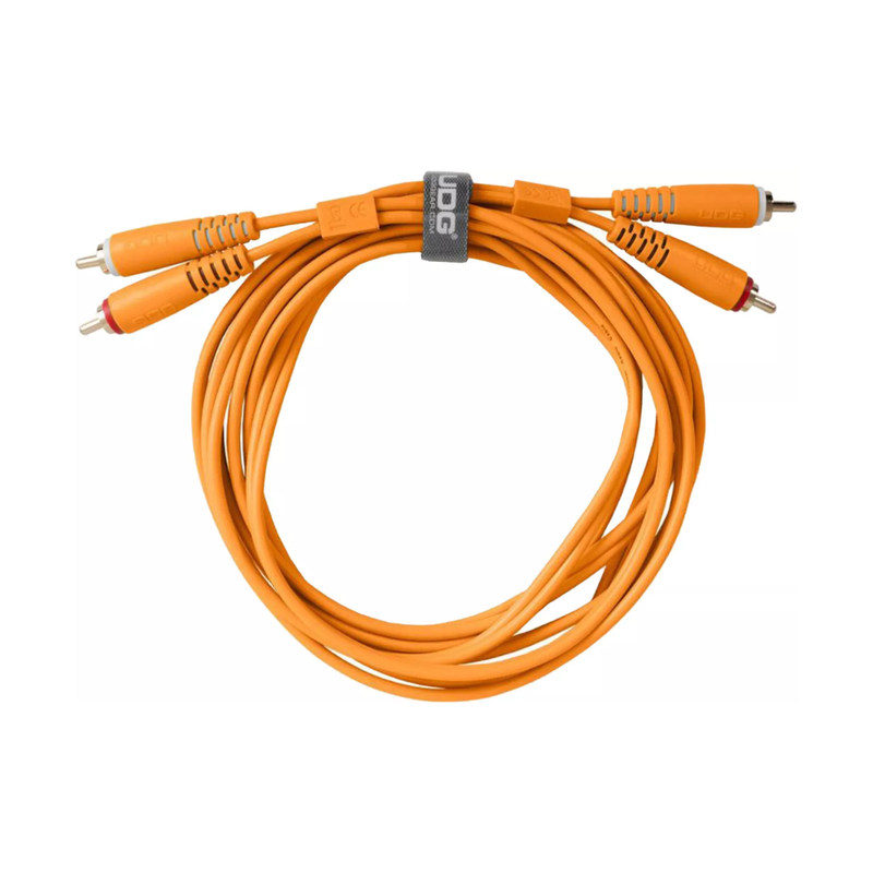 UDG Ultimate Audio Cable Set RCA - RCA, Orange, Straight, 1.5 m - Image 1