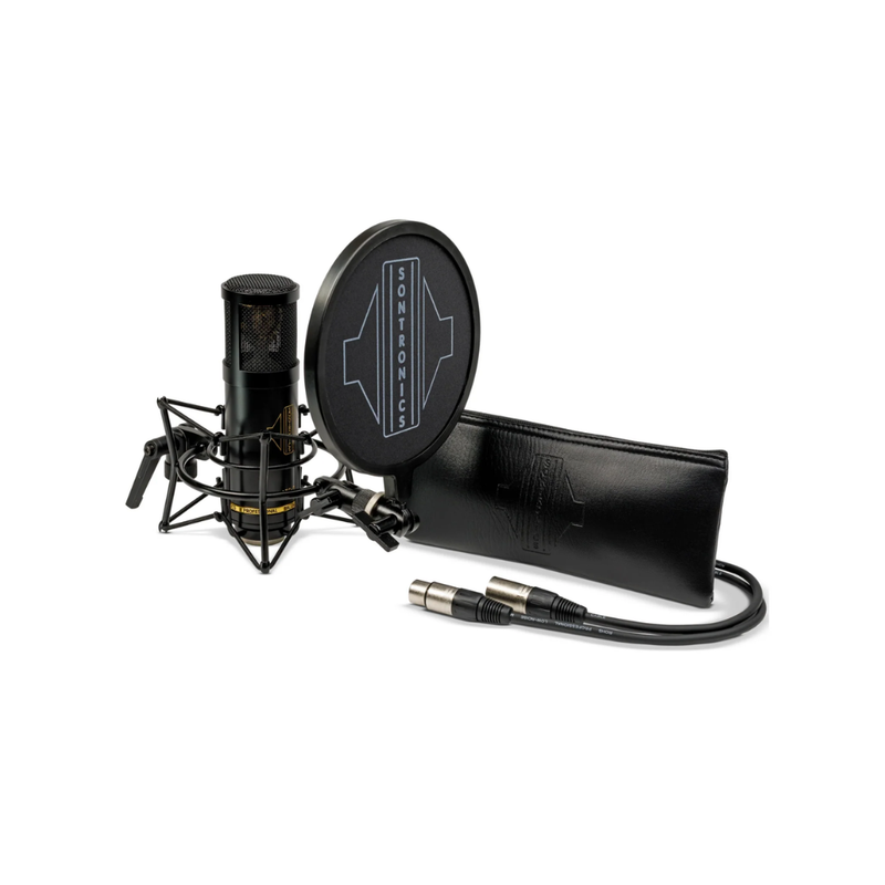 Sontronics STC-20 Pack: Large Diaphragm Cardioid Condenser Microphone with Shockmount, Pop Filter, Cable, & Pouch, Black - Image 1