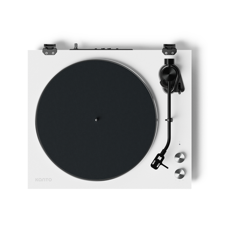 Kanto Audio OBI3 Turntable with Bluetooth 5.3, Preamp, and Pitch Control, Matte White - Image 2