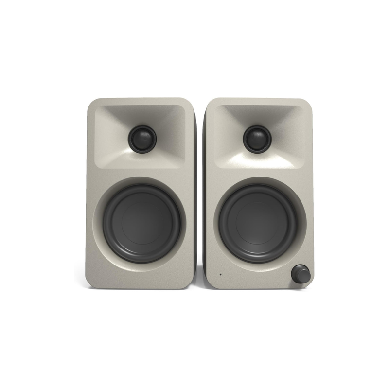 Kanto Audio ORAMB 100W Powered Reference Desktop Computer Speakers with BT 5.0 and USB-C Input, Type G Power Cord, Moon (Sold in Pairs) - Image 3